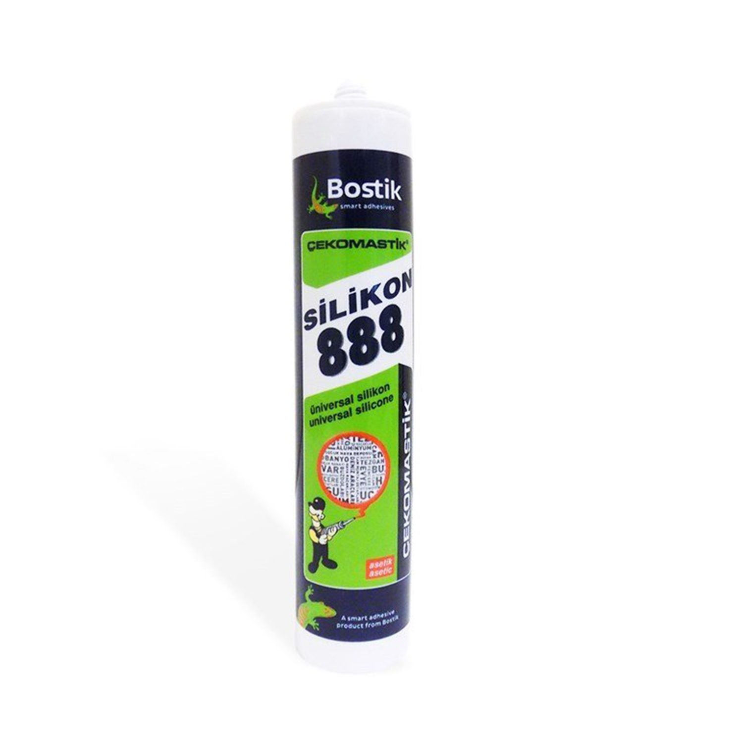 Bostik 888 Şeffaf Silikon (280 ml)