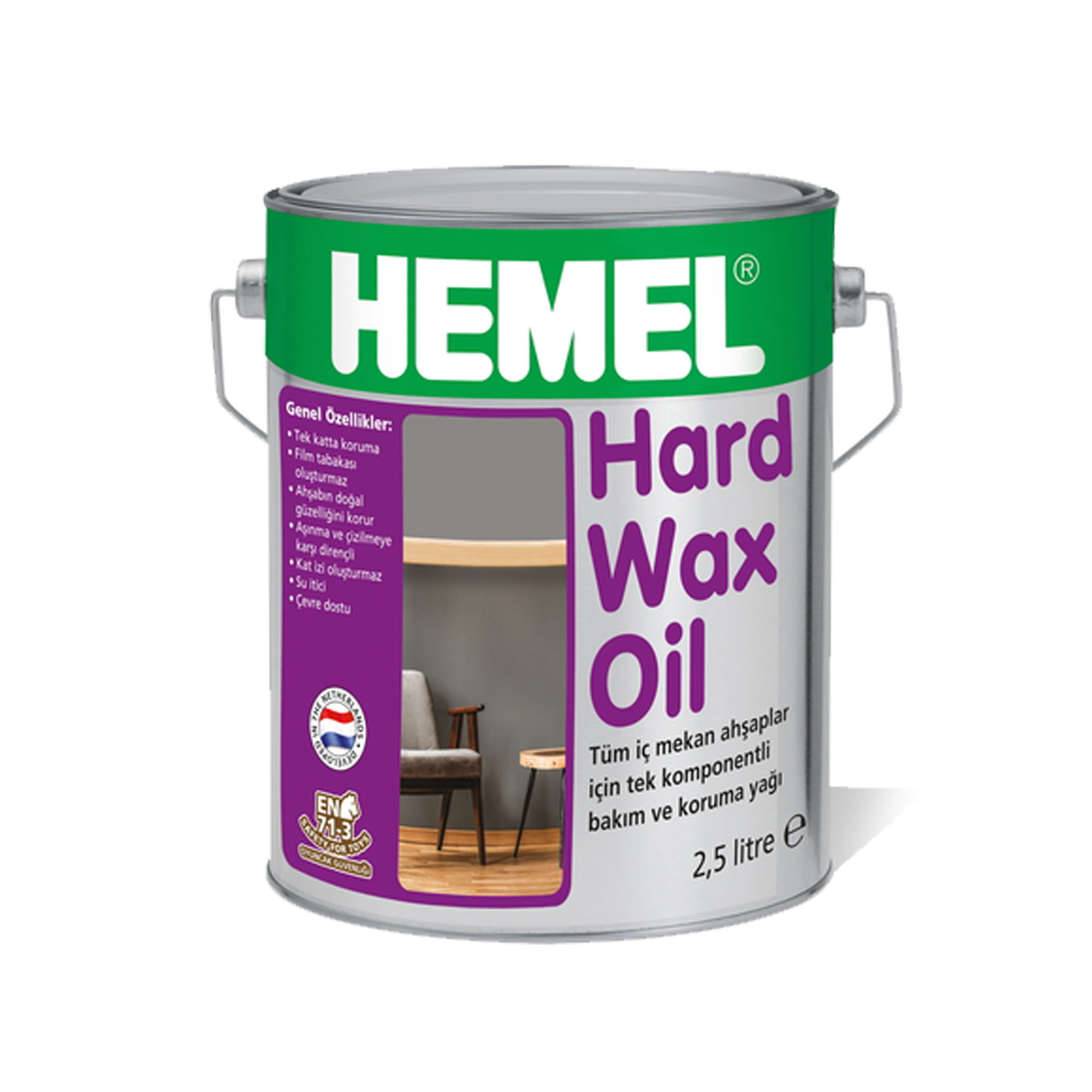 Hemel Hardwax Oil Natural – Renkli Ahşap Yağı
